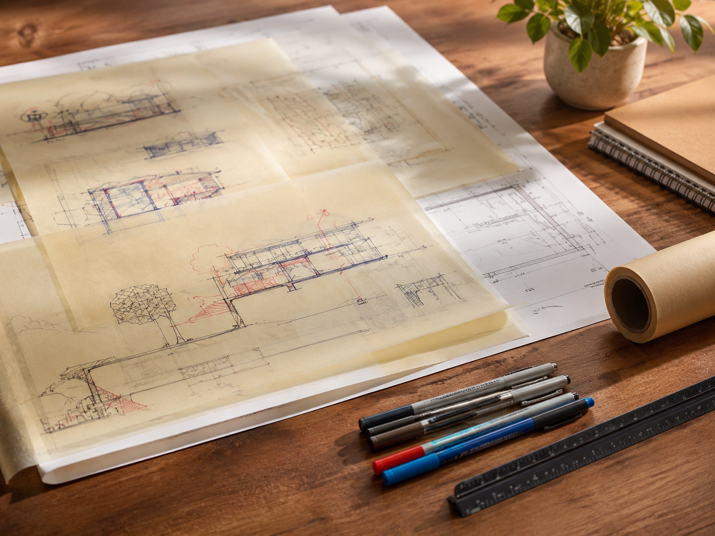 Architectural sketch — schematic design phase, Intentional Architecture